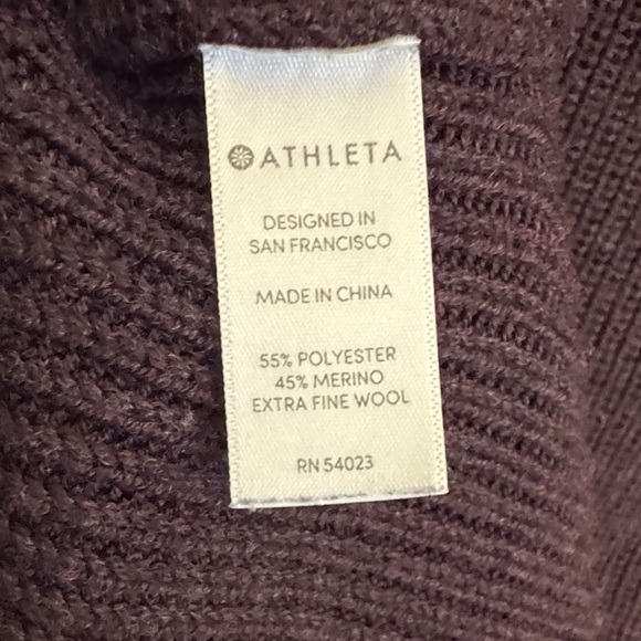 Aritzia V-Neck Sweater - Rich Burgundy - Picture 4 of 5